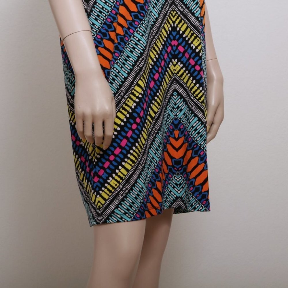 NWT London Times Multicolor Pattern Mini Dress - Picture 5 of 10